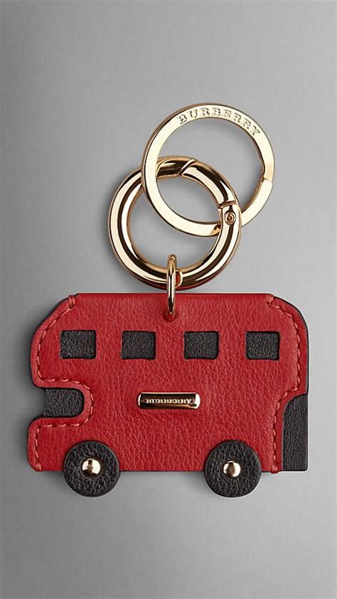 burberry london bus keychain|burberry leather keychain.